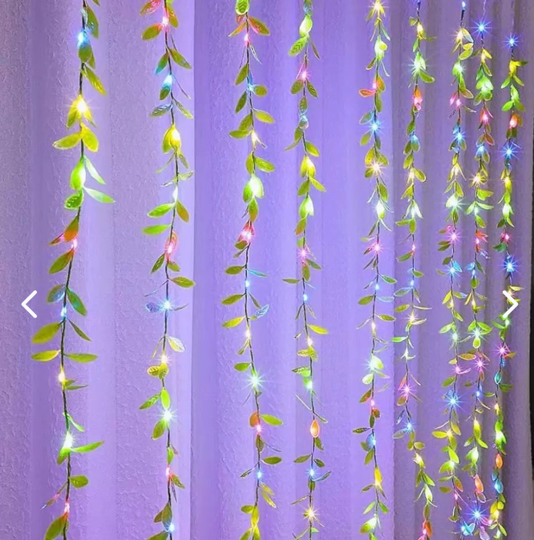 luces navidad de hojas 220v 3x1m (8491)