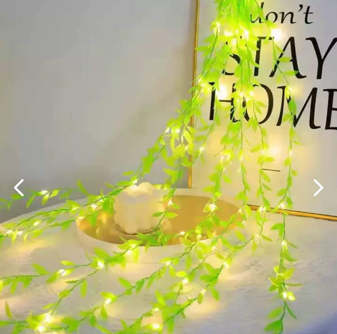 luces navidad de hojas 220v 3x1m (8491)